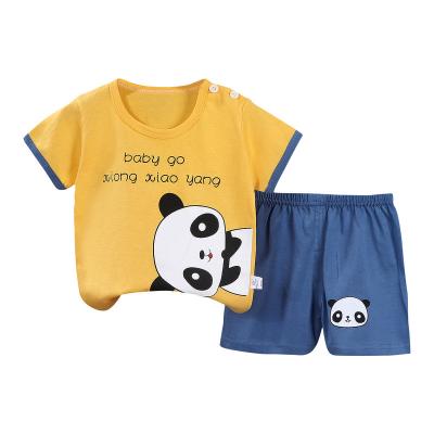 China Summer Casual Hot Selling Two Piece Suit Girl Kids Two Piece Clothing Sets Boys Two Piece Suit In Stock for sale