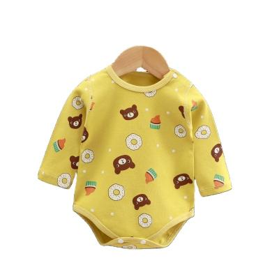 China 2023 Cotton Factory Wholesale Quantity High Long Sleeve 100% Organic Cotton Baby Rompers for sale