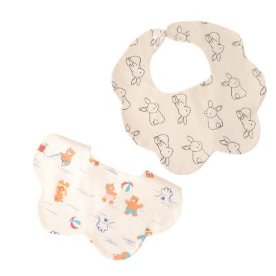 China High Quality Washable 100% Cotton Triangle Baby Bandana Drool Bibs Feeding Baby Bibs for sale