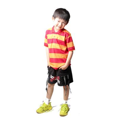 China New Design Boys Boutique Clothing Children Cotton Kids Stripe Polo Anti-Shrink T-Shirts for sale