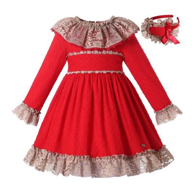 China Pettigirl Breathable Winter Clothes For Kids 8 Years Girl Brithday Dresses New Simple Dress For Girls 2021 2 3 4 5 6 8 10 12Y for sale