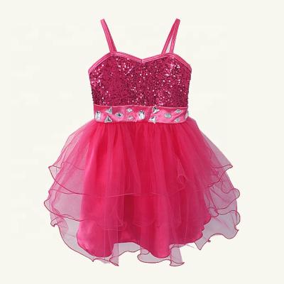 China Baby Breathable Fuchsia Dress Pettigirl Summer Fuchsia Costumes For Girls Girls Fashion Clothes for sale