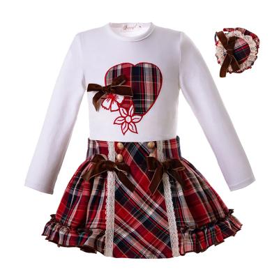 China Breathble OEM Pettigirl Comfy New Arrival Girls Dress Set Cute Baby Dress Long Sleeve Kids Dress For Girls for sale