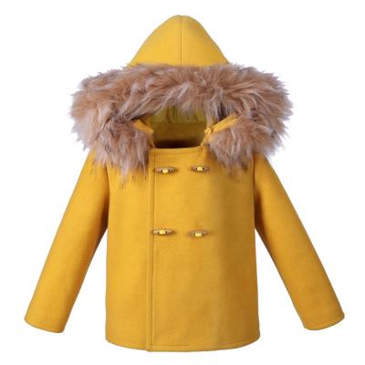 China Anti-Shrink Faux Fur OEM Pettigirl Boy Winter Coat Hooded Jacket for sale