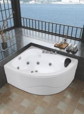 China Corner Whirlpool Shower Bathtubs Bubble Massage Triangle Air Jet Whirlpool Bathtubs for sale