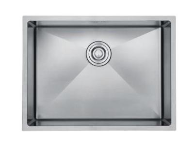 China Wide L Shaped Stainless Steel Single Kitchen Sink Polished Commercial Sink Unit for sale