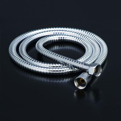 China Stainless Steel 304 Flexible Hoses Chrome Plated Spiral Metal Brass Handheld Shower Hose for sale