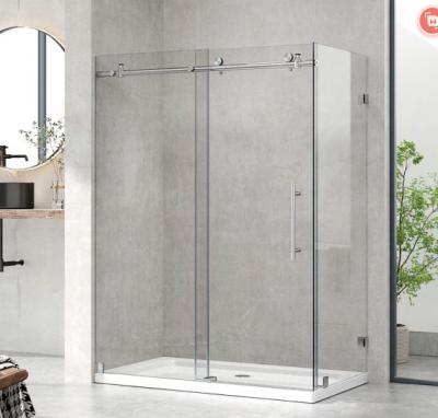 China 52 X 36 X 79 Inch 10mm Custom Glass Shower Enclosures 900 Quadrant Shower Enclosure for sale