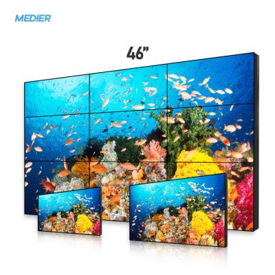 China 3x3 2x2 4x4 Inch Indoor Flexible Video Wall 46 Super Narrow Bezel Lcd Video Wall for sale