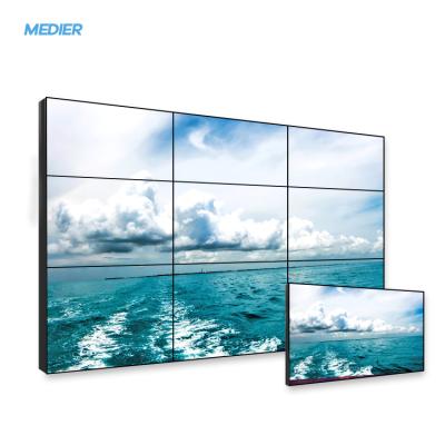 China Indoor FHD 55 Inch Narrow Bezel 1.7mm Indoor Embedded Splicing Lcd Video Wall for sale