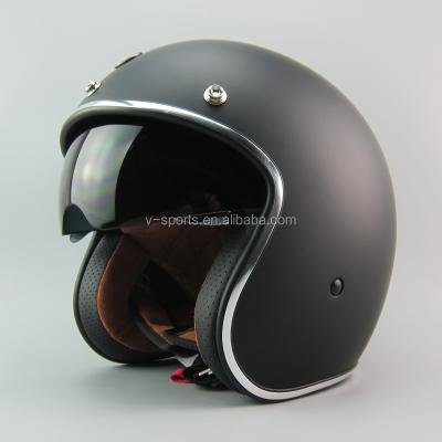 China Retro Road Motocross Helmet TORC T57 Helmet Motorcycle Helmet For Harley Bikes - Matt Black for sale