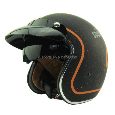 China Retro Road Motocross Helmet TORC T57 Helmet Motorcycle Helmet For Harley Bikes - Orange Spot for sale