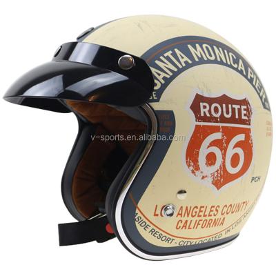 China Road Motocross Helmet TORC Motorcycle Helmet For Harley Bike Helmet DOT Approved Chopper Bike Helmet With 3pin Buckle And Visor Quality Vintage Helmet for sale