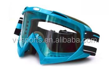 China Fashionable design outdoor sport glass racing motocross goggles for motorcycle helmets for sale