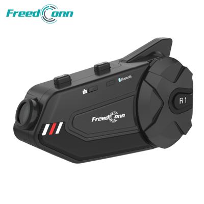 China FreedConn R1 Plus Wireless Motorcycle Helmet Intercom Helmet 1080P HD WiFi DVR VCR Intercom For 6 Riders R1+ for sale