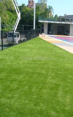 China Curly PE Monofilament+PP Residential, Playground, Landscaping, Recreation, Garden Sport Cheap Artificial Grass Mat for sale