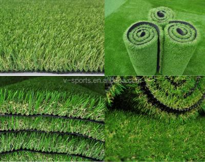 China PE Monofilament+PP Curly Grass 40mm Landscaping Artificial Grass With Factory Price for sale