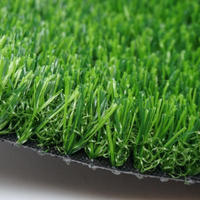 China PE Monofilament+PP Look All Green Color Curly Natural 40mm Artificial Grass For Garden Hotel Decoration Landscaping Grass For Wall Decoration for sale