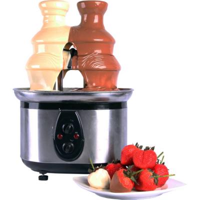 China Eco - Friendly Household Stainless Steel Double Electric Chocolate Fountain for sale