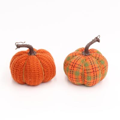 China Harvest Festival Decoration Factory Direct Supply Home Ornaments Harvest Thanksgiving Day Autumn Decor Artificial Knitting Pumpkin for sale