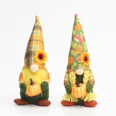 China Harvest Festival Decoration OurWarm Harvest Festival Cloth Stuffed Handmade Dolls Fall Plush Autumn Thanksgiving Gnomes For Decor Gnomes Gonks for sale