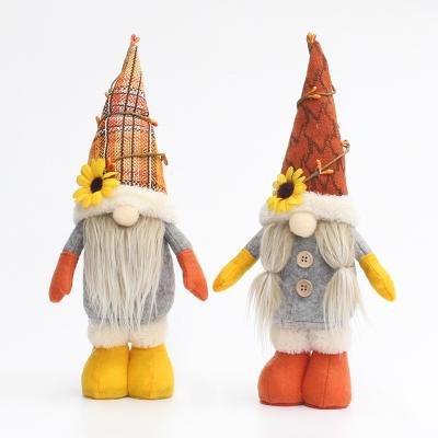 China Harvest Festival Decoration OurWarm Harvest Festival Cloth Stuffed Handmade Dolls Fall Plush Autumn Thanksgiving Gnomes For Decor Gnomes Gonks for sale