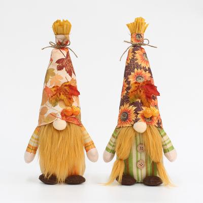 China Harvest Festival Decoration OurWarm Harvest Festival Cloth Stuffed Handmade Dolls Fall Plush Autumn Thanksgiving Gnomes For Decor Gnomes Gonks for sale