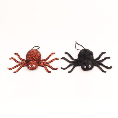 China Halloween Decorations Toy Decoration Party Scary Chemical Fiber Cloth Halloween Spider Decorations Joke Pendant for sale