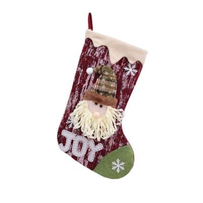 China Wholesale Felt Christmas Decorations Large Pendant Christmas Socks Bulk Christmas Stockings For Xmas Party Decoration for sale