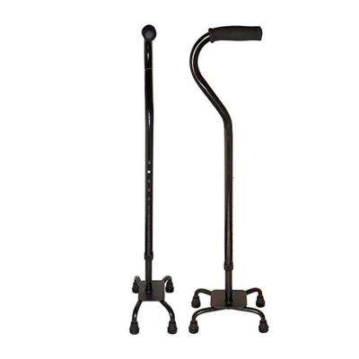 China Aluminum Alloy Aluminum Anodized Cane Quad Sticks Crutch Walking Quadruped Crutches for sale