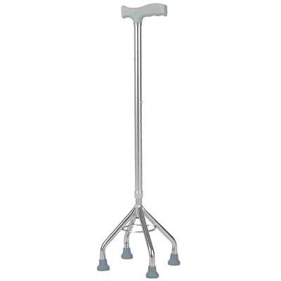 China Aluminum Alloy Factory Wholesale Rehabilitation Crutches For Disabled, Outdoor Quadruped Anti-skid Crutches For Elder, Portable for sale