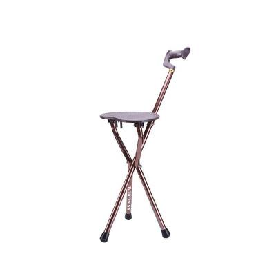 China Multifunctional smart aluminum alloy crutch stool: the best medical three-legged crutch folding anti-slip portable crutch for sale