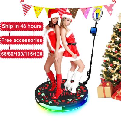 China Basic configuration/luxury configuration logo design fashion selfie ring light 360 portable free photo booth with logo for sale