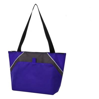 China Aluminum Laminated 600D Polyester Cooler Bag Eco - Friendly Lunch Bag for sale