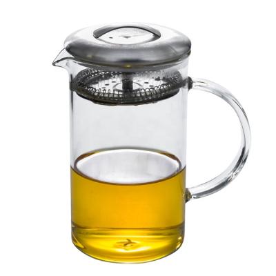 China Sustainable Multifunctional Glass Tea Coffee Pots With Strainer Glass Teapot Making for sale