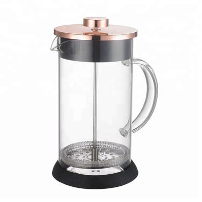 China TCM-B04C 2019 Viable Sales Rose Gold Stainless Steel French Coffee Hot Press for sale