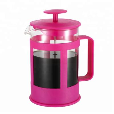 China Sustainable Hot Selling Plastic Coffee French Press With Plunger for sale