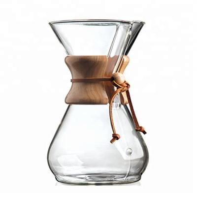 China Household Viable Exquisite Glass Drip Manual Coffee Maker for sale