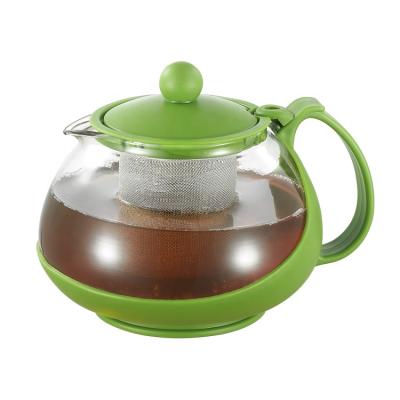 China 2018 Sustainable New Design Customized Heat Resistant Plastic Arabic Coffee Teapot With Infuser for sale