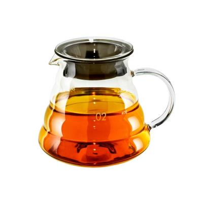 China 2019 Fashion Sustainable High Borosilicate Glass Teapot With Glass Teapot Infuser for sale