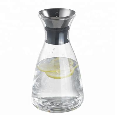 China 2019 Sustainable Hot Sale Glass Cold Brew Water Jug With Stainless Steel Lid for sale