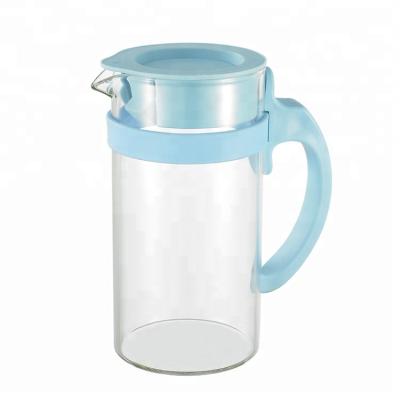 China High Quality Viable Glassware Cold Water Glass Jug With Lid For Sale for sale