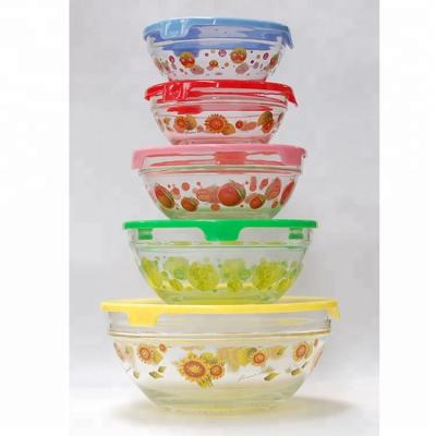 China Microwavable Deluxe Pyrex Borosilicate Glass Food Warmer Storage Container Set With Silicone Lid for sale