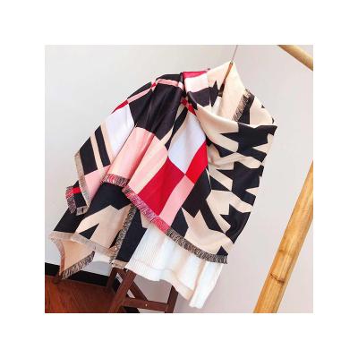 China Cashmere Good Quality Classic Warm Organic Cotton Scarf For Autumn And Winter for sale