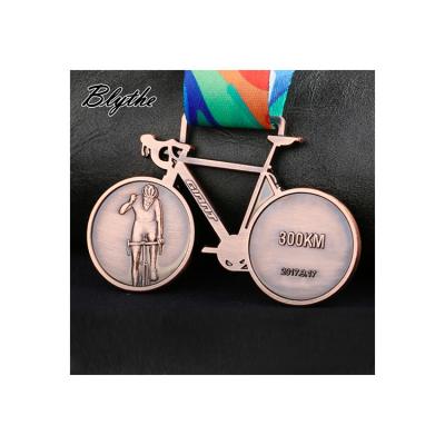 China China Factory Good Quality Customizable Design Unique Shape Bike Medal for sale