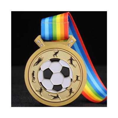 China China Professional Manufacture Fine Performance Competition Activities Metal Football Medal for sale