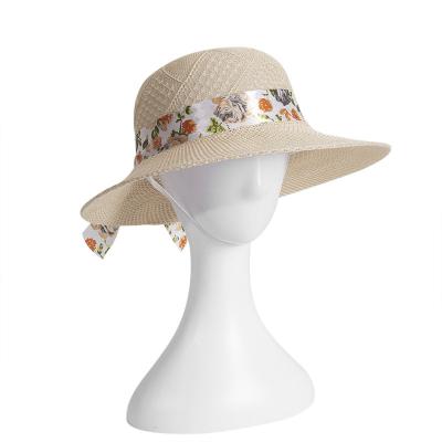 China Women's High Quality Straw Caps Summer Beach Sliver Wide Popular Protective Wholesale COMMON Brim for sale