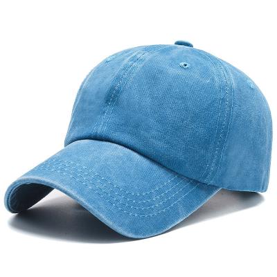 China COMMON High Quality Washed Vintage Sports Customizable Fabric Logo 5 Panels Unisex Baseball Cap for sale