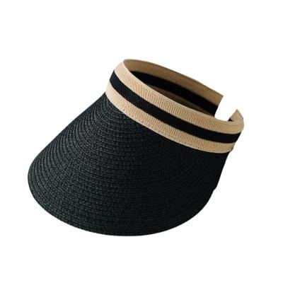 China Foldable Traveling Summer Sunshade Protector COMMON Overflow Adjustable Sun Shade Beach Women Straw Hats for sale