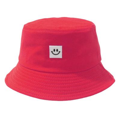 China COMMON Fashion Simple Comfortable Smile New Arrival Color Fishermen Unisex Outdoor Bucket Hats for sale